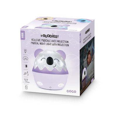 Musical night light with projection Coco - Koala