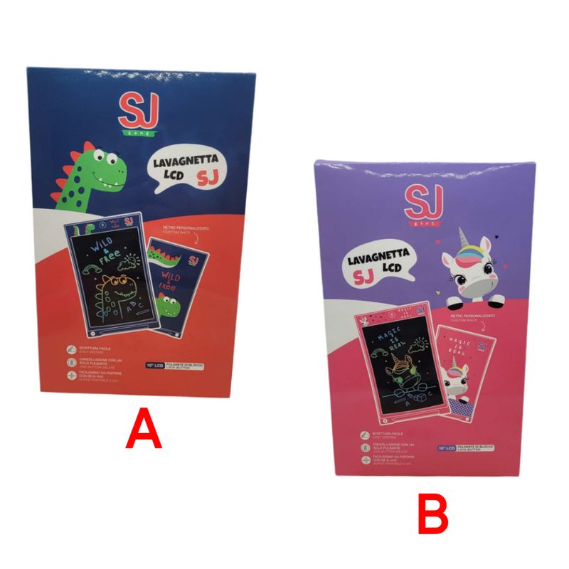 SJ Gang LCD Whiteboard - Unicorn and Dinosaur