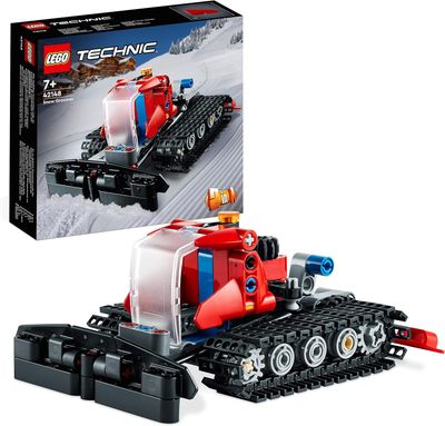 LEGO Technic 42148 Gatto delle Nevi, Set 2 in 1 con Motoslitta e Spazzaneve