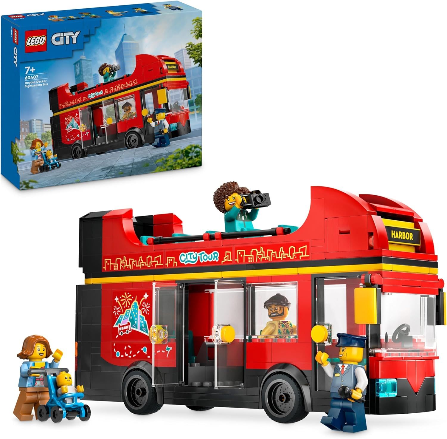 LEGO 60407 City Red Double-Decker Tourist Bus