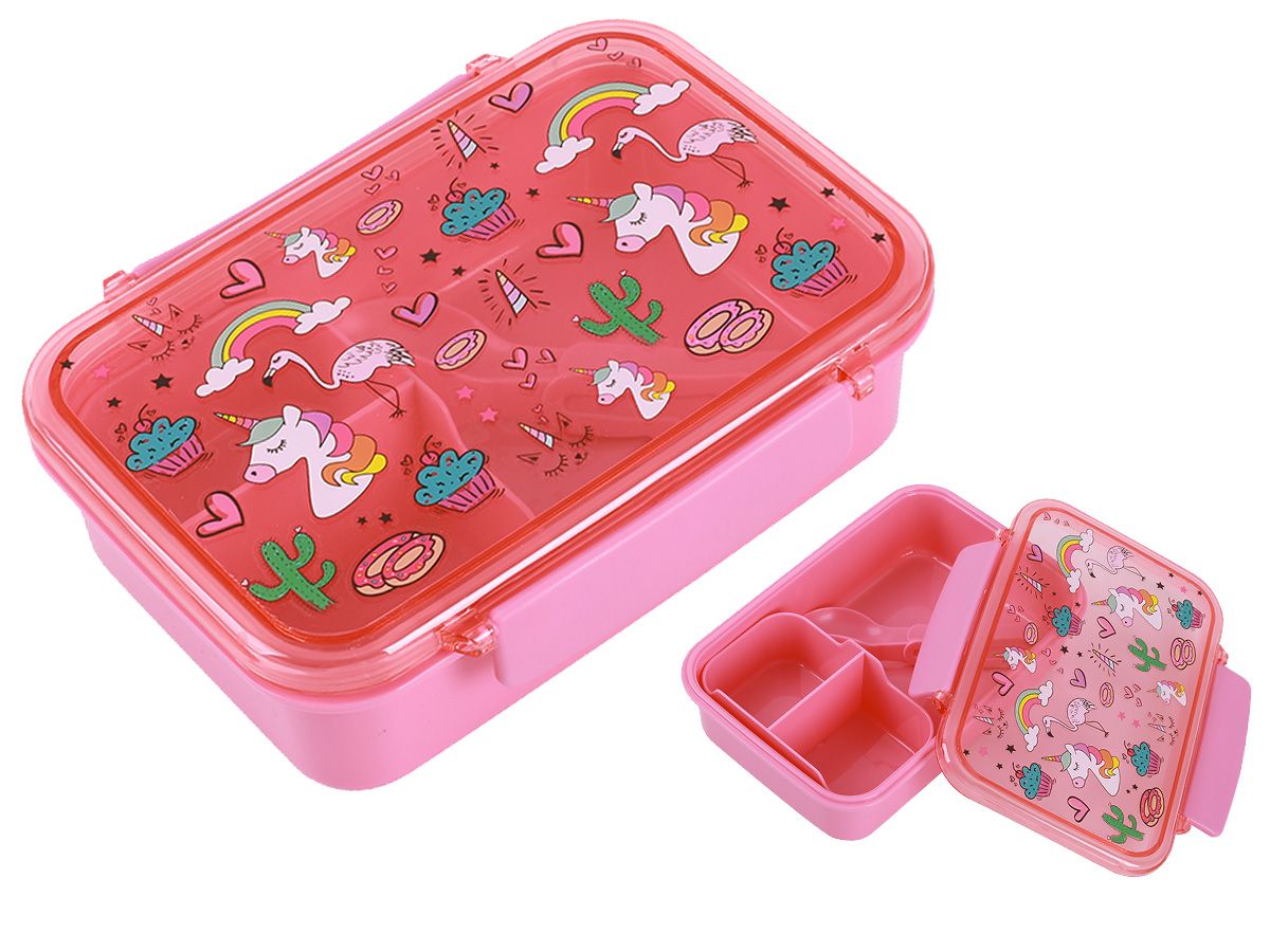 Lunch Box Kids Unicorn con posate