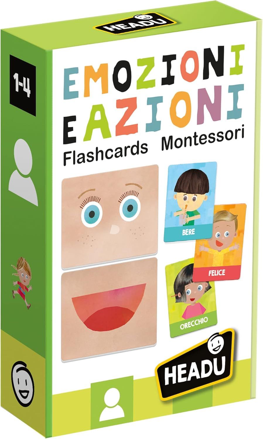 Headu Flashcards Montessori Emotions And Actions To Develop Autonomy And Personality.