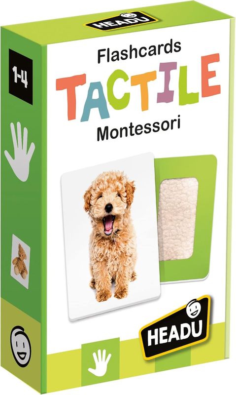 Headu Flashcards Tactile Montessori Osserva Touch And Feel