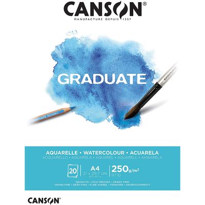 SKETCH PAD A4 GR. 250 FG. 20 CANSON GRADUATED WATERCOLOR