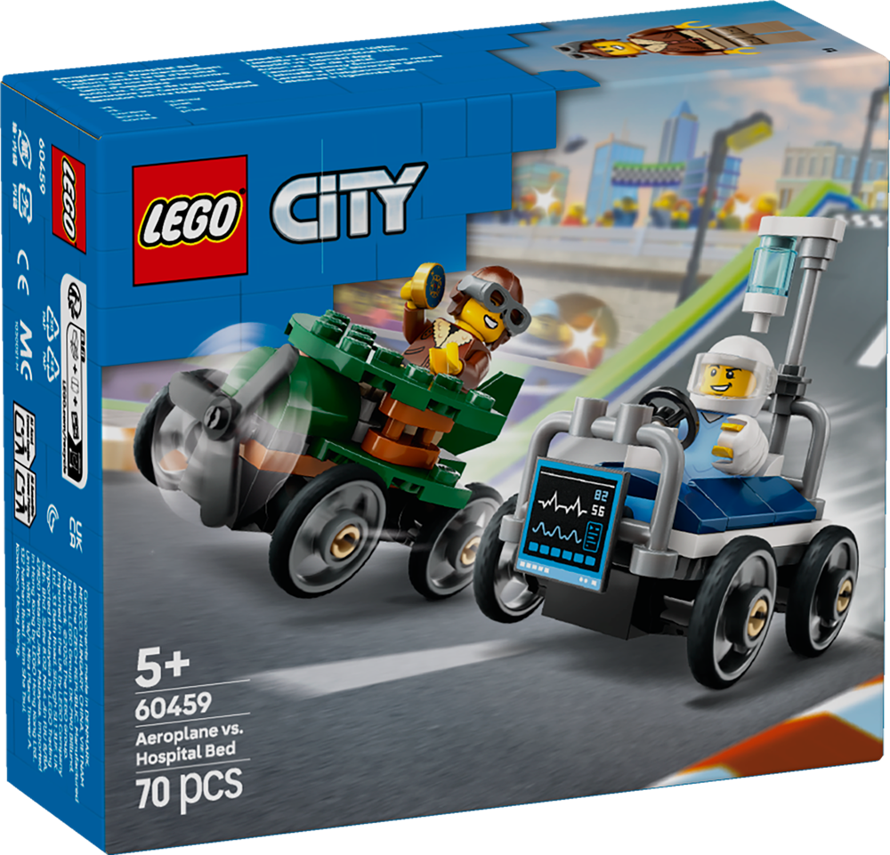 LEGO CITY PACK RACING VEHICLES: PLANE VS. HOSPITAL BED 60459