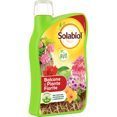 BIO Liquid Fertilizer for Balconies and Flowering Plants 1lt Solabiol
