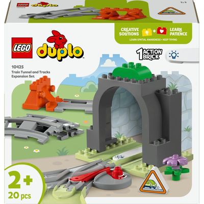 LEGO DUPLO 10425 Tunnel and railroad track expansion pack.