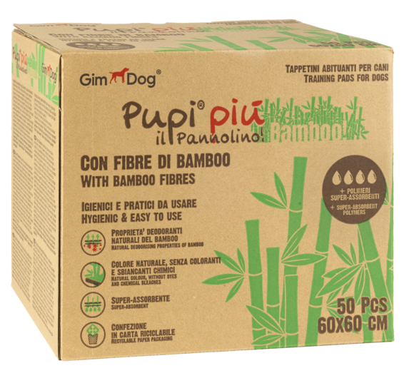 Absorbent Mats PUPES PLUS BAMBOO 60x60 CM-50 PZ
