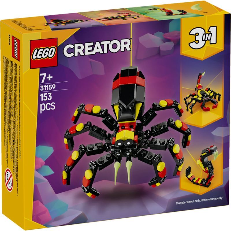 LEGO 31159 CREATOR WILD ANIMALS: TRANSFORMING SPIDER