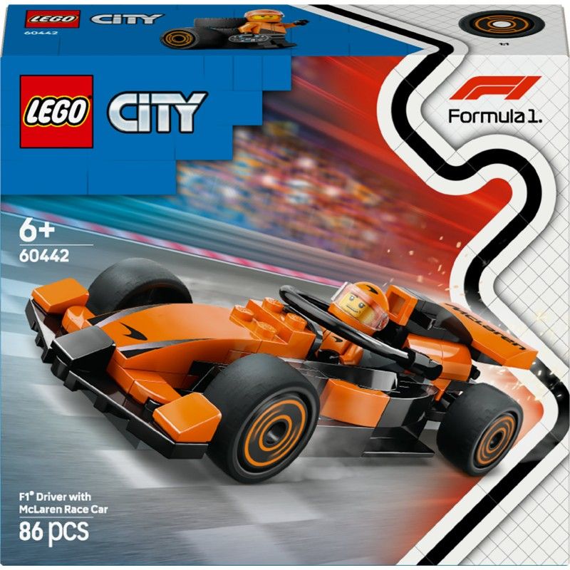 LEGO City 60442 McLaren F1 racer and single-seater