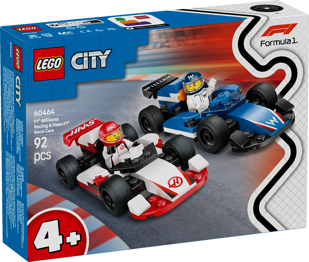 LEGO CITY SINGLE-SEATER WILLIAMS RACING AND HAAS F1® 60464
