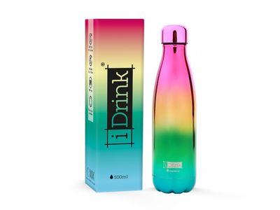 Total Juggling I Drink - Thermal Water Bottle 500 ml Metallic Rainbow