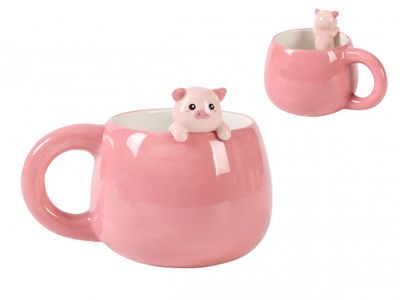 ITotal - Ceramic Mug with Charm Piggy