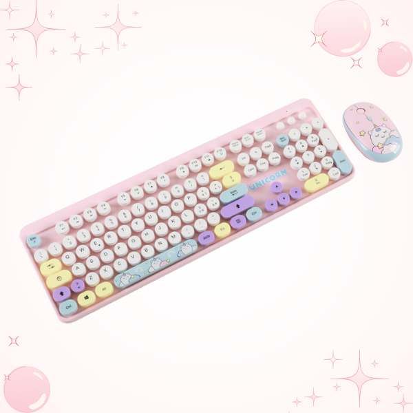 ITotal - Kawaii Unicorn Keyboard and Mouse
