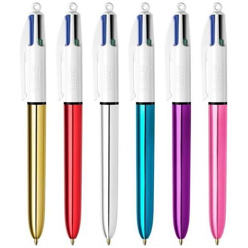 Bic - 4-Color Click Shine Pen Assorted Colors