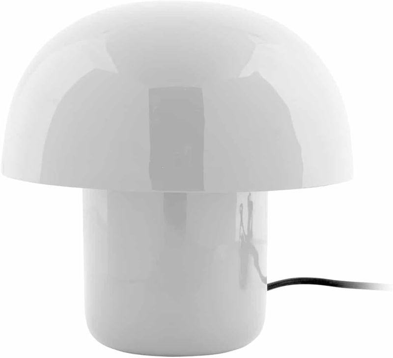 Present Time - Fat Mushroom Table Lamp H20cm White