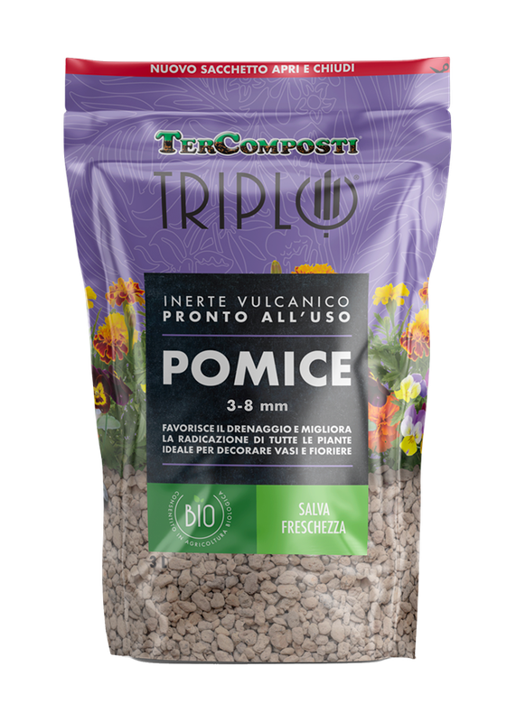 Tercomposti Triple INERT VOLCANIC Pumice 3/8 mm 3 Lt.