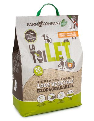 FARM COMPANY GREEN BIODEGRADABLE VEGETABLE LITTER LA TOILET - 20Lt