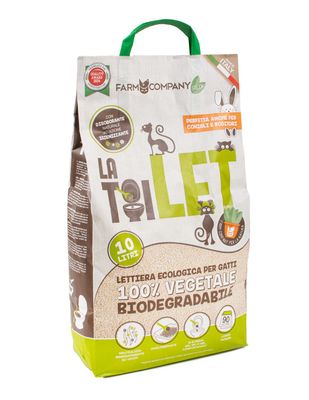 FARM COMPANY GREEN BIODEGRADABLE VEGETABLE LITTER LA TOILET - 10Lt
