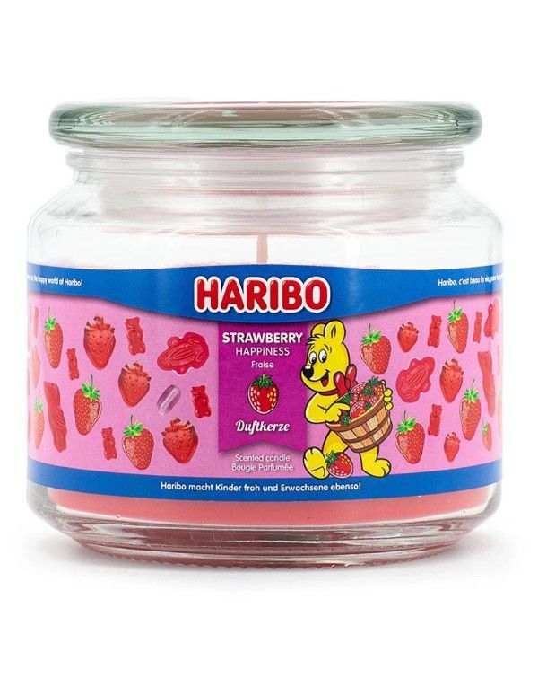 Haribo Strawberry Happiness Scented Candle 300gr