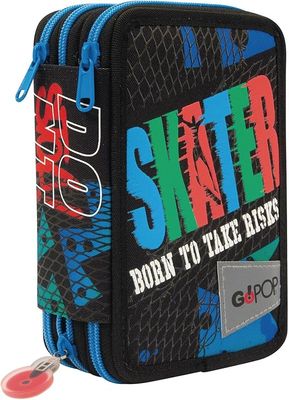 Auguri Preziosi - Gopop Skater three-zip school case