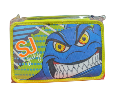 3 ZIPPER POUCH - SJ Animals Boy Shark