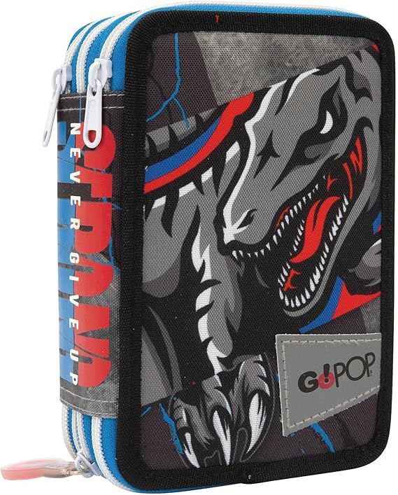 Auguri Preziosi - Gopop Raptor three-zip school case
