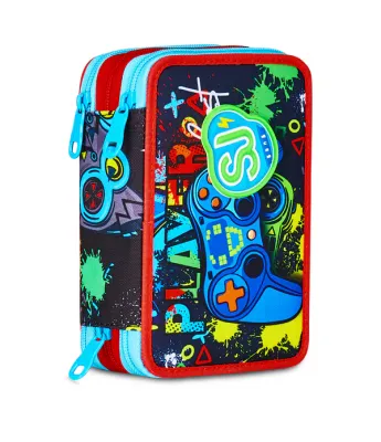 3 ZIPPER POUCH - SJ Game Led Boy