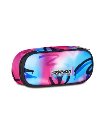 Seven® ROUND PLUS PENCIL BAG - Sprint Paint Girl
