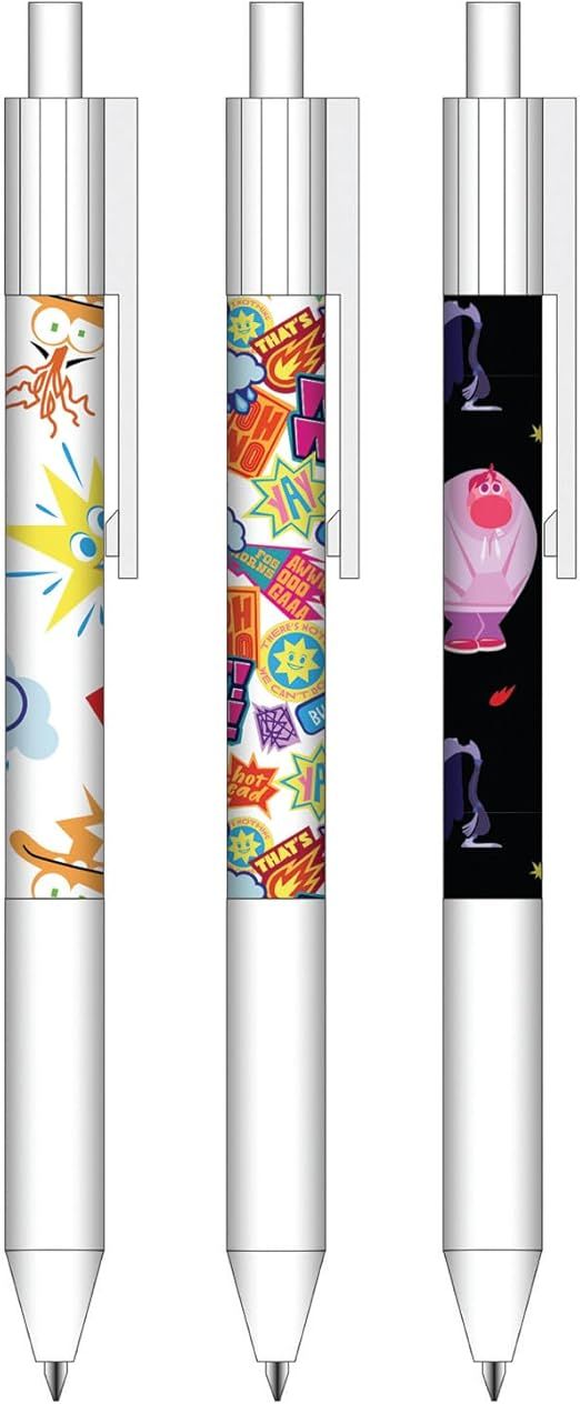 Seven - Inside Out 2 Set of 3 Gel Pens, Black, Blue and Red Ink