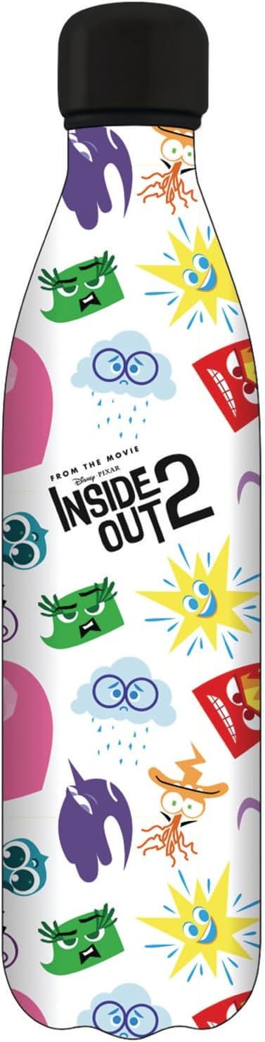 Seven - Inside Out 2 Stainless Steel Thermal Bottle, White, 0.5 L
