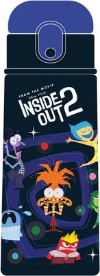 Seven - Inside Out 2 Stainless Steel Thermal Bottle Kid, Black, 0.5 L