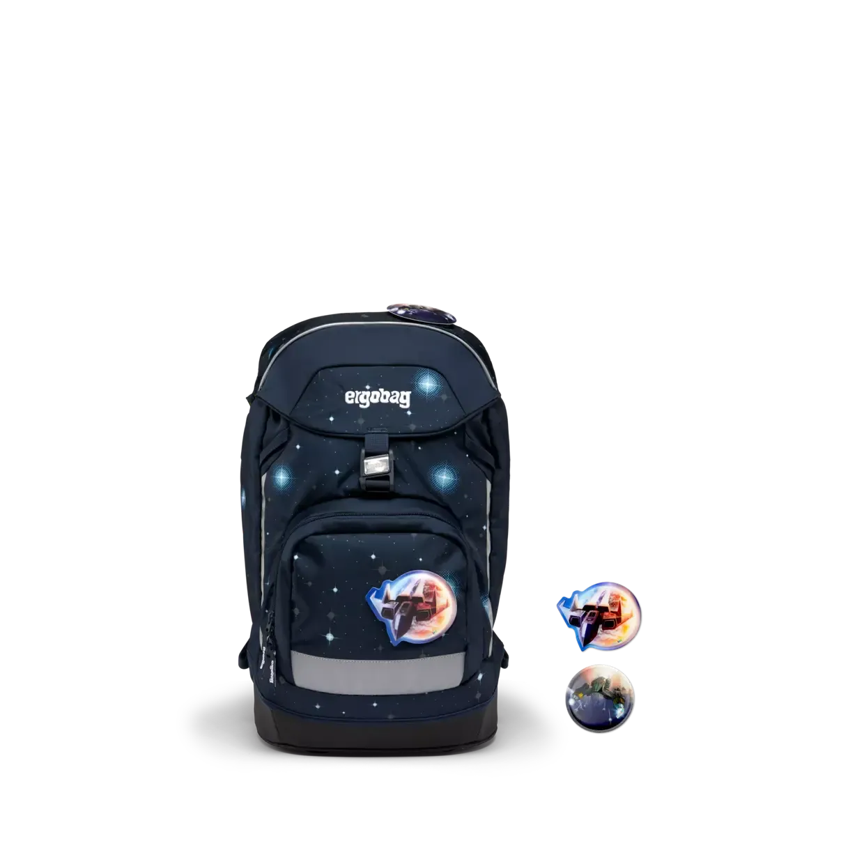 Ergobag Prime Backpack:  Atmosbear - Dark Blue