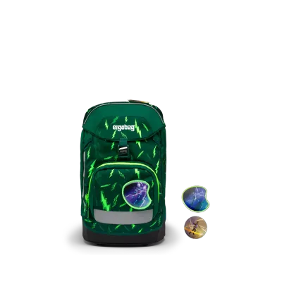 Ergobag Prime Backpack:  Beartastic - Green