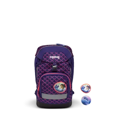 Ergobag Prime Backpack:  Pearl Divebear - Lilac