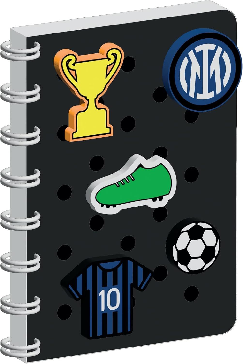 Seven Inter A5 Ring Binder - Customizable Cover with Patch