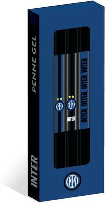 Seven Inter Set of 3 Gel Pens, Black, Blue and Red Ink