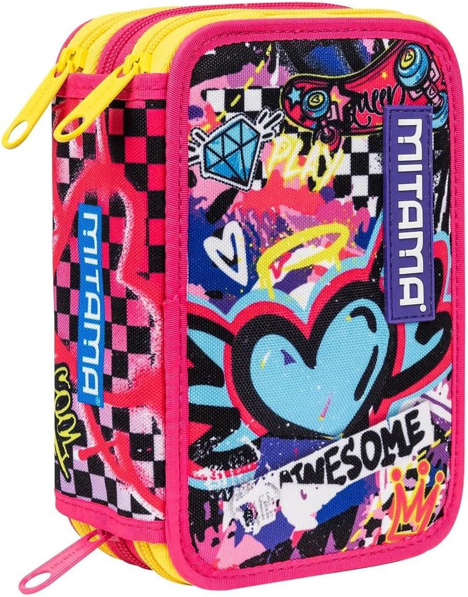 Mitama Pencil Case 3 Compartments, Urban Queen