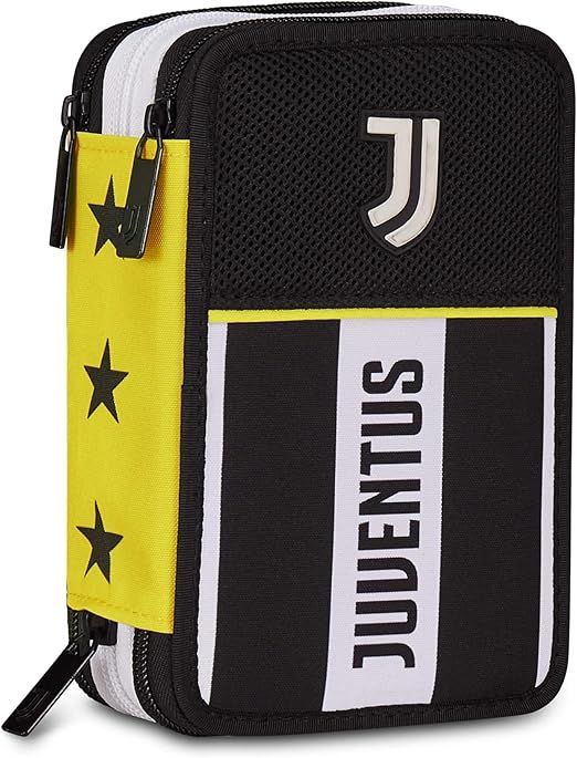 Seven Juventus Pencil Case School 3 Zip