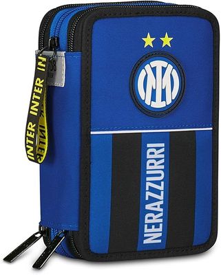 Seven Inter Pencil Case School 3 Zip Together for Victory