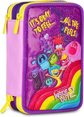 Seven Inside Out 2 Pencil Case 3 Zip