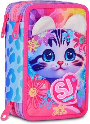 SJ GANG STYLE JAM GANG Pencil Case 3 Zip Cat&amp;Air
