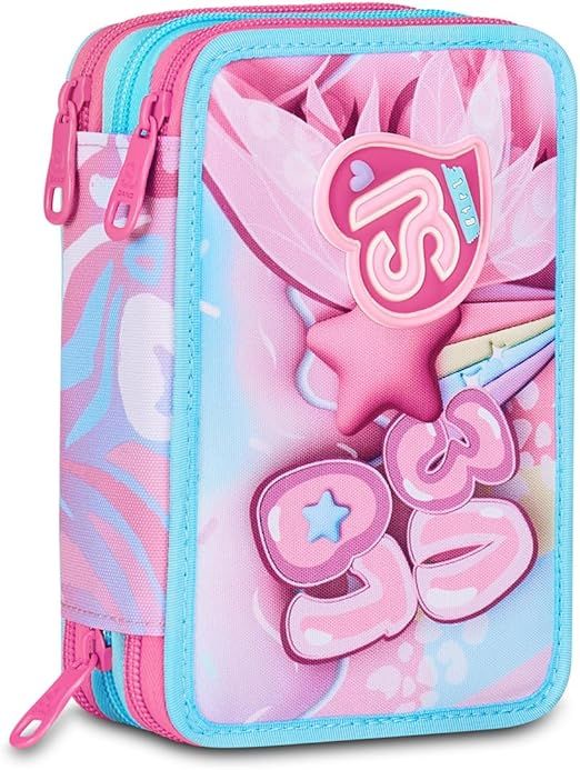 SJ GANG STYLE JAM GANG Pencil Case 3 Zip Plushy Rabbit