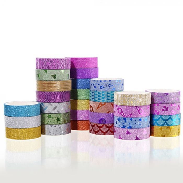 MITAMA Adhesive glitter decorative tapes 15mmx2mt