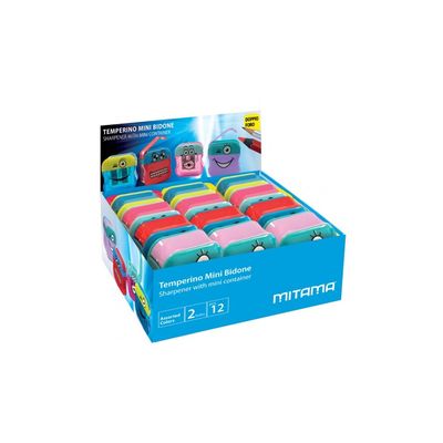 MITAMA Mini Pencil Sharpener with 2 Holes Reservoir