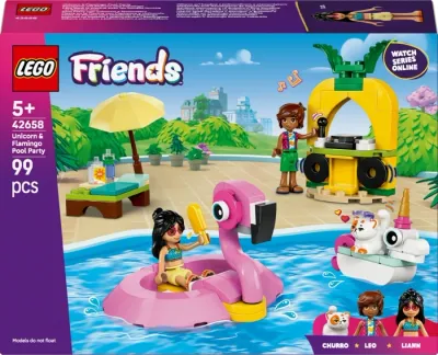 Lego Friends 42658 - POOL PARTY WITH UNICORN AND FLAMINGO