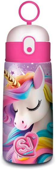 SJ GANG Stainless Steel Thermal Water Bottle, Animals, Unicorn