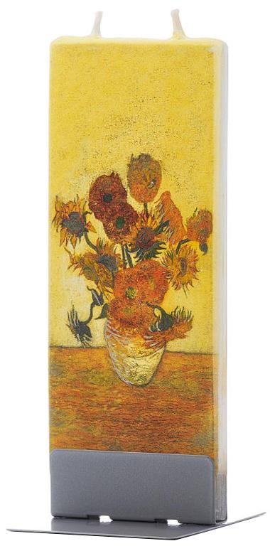 Flatyz – Decorative Flat Candles – Vincent van Gogh - Still Life - Vase of Sunflowers