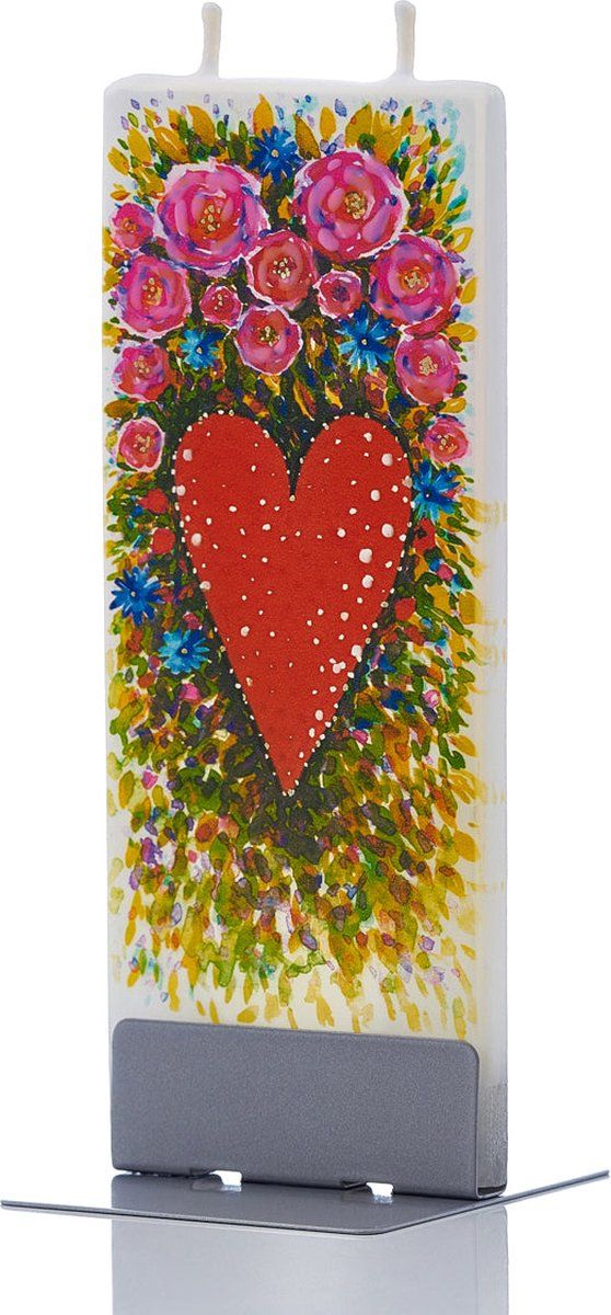 Flatyz – Decorative Flat Candles – Heart and Roses