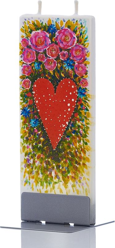 Flatyz – Decorative Flat Candles – Heart and Roses